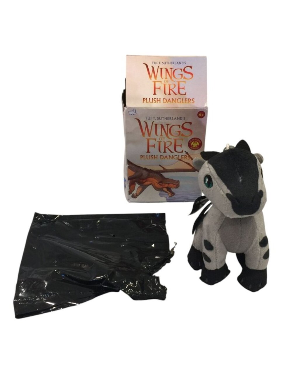 TUI T. SUTHERLAND'S STARFLIGHT Wings of Fire Plush Danglers Gray Black